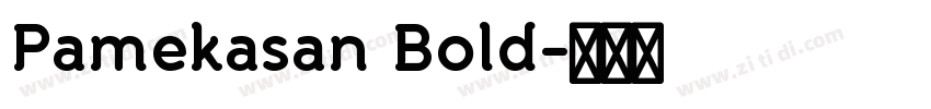 Pamekasan Bold字体转换